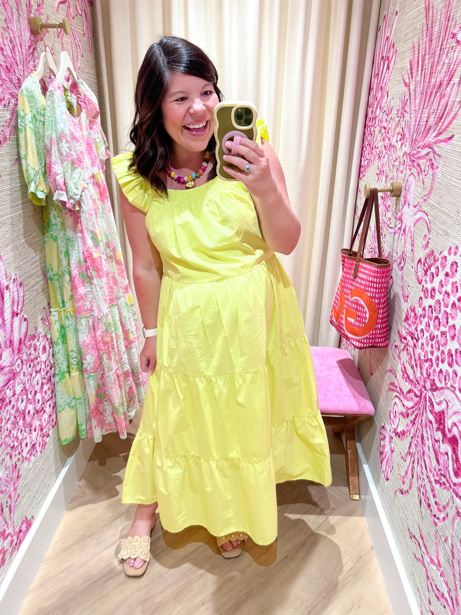Wearing a size small in this dress. Non maternity, bump friendly. 

#LTKBaby #LTKBump #LTKootd
