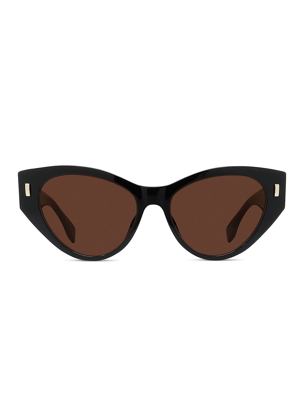 Women's Fendi First 55MM Cat Eye Sunglasses - Black Brown | Saks Fifth Avenue