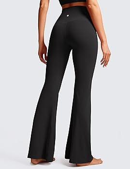 CRZ YOGA Women's Butterluxe Crossover Flared Leggings - 31'' High Waist Bootleg Workout Leggings ... | Amazon (UK)