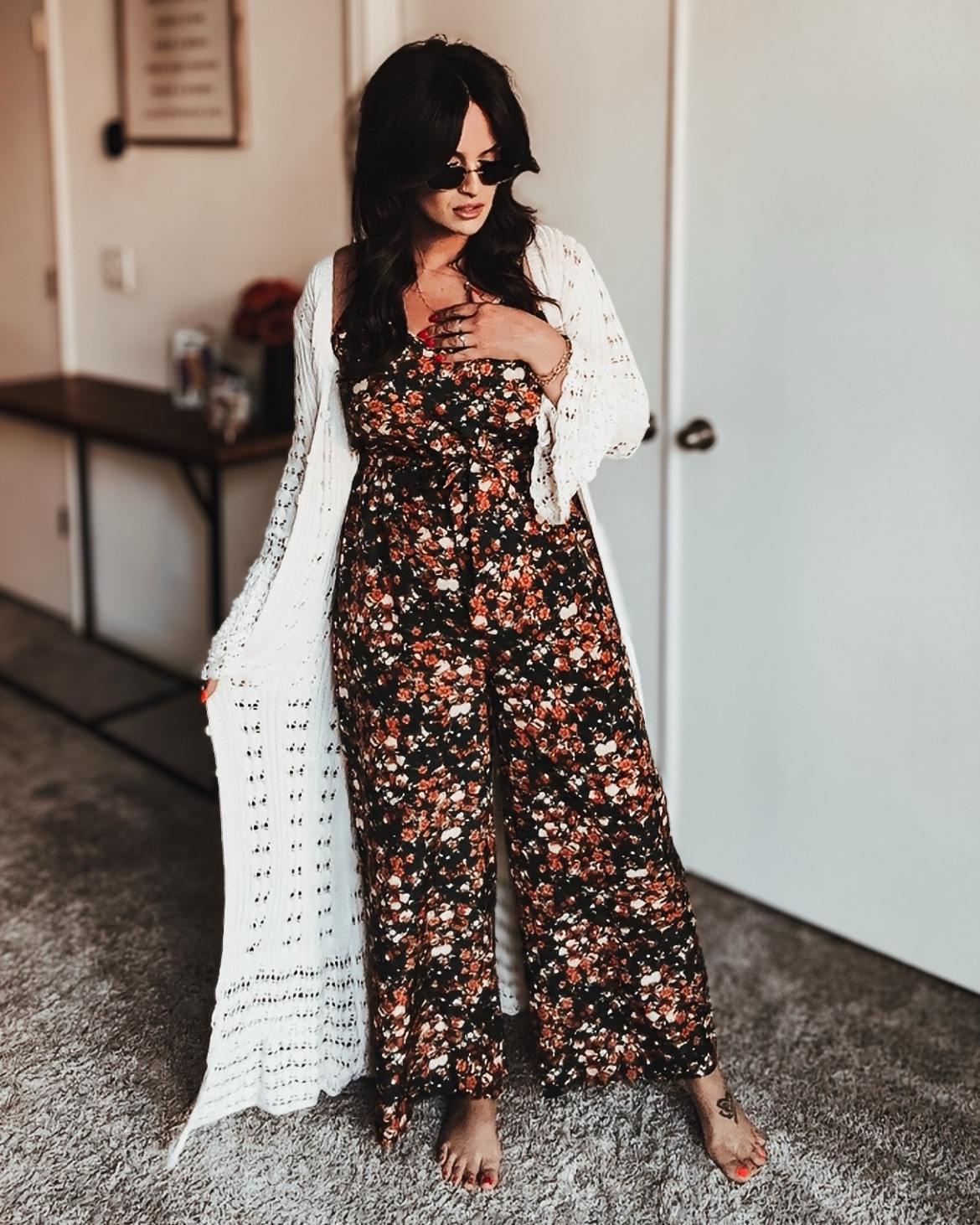 So cute boho style vibes!!

Cardigan: SHEIN (M) 5’5”
Romper: SHEIN (L)
Shades: SHEIN

**Shades won’t give me shareable link so I wonder if they aren’t available anymore? I found a similar pair on Amazon and linked those.

#sunglasses #fashion #hippie #70s #spring 

#LTKSeasonal #LTKSaleAlert #LTKStyleTip