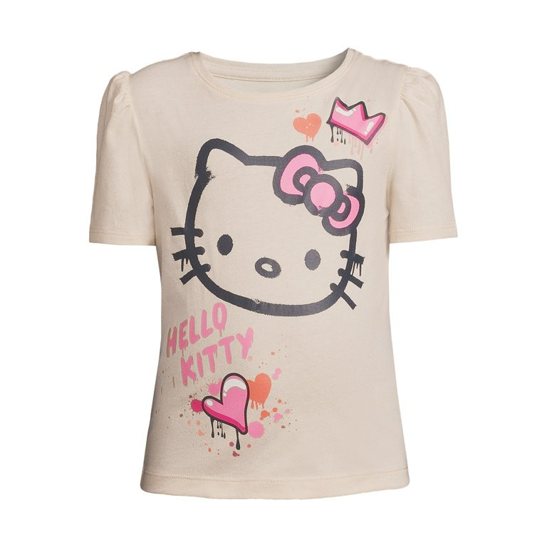 365 Kids from Garanimals Girls Hello Kitty Graphic Tee with Short Sleeves, Sizes 4-10 | Walmart (US)