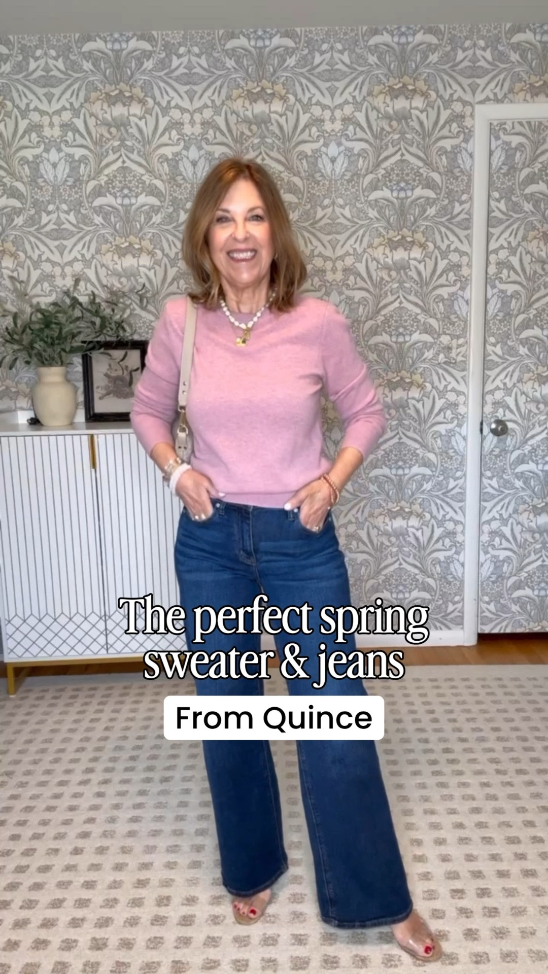 The perfect spring sweater and jeans from Quince! Pants run big, I sized down. Sweater runs true to size.

#LTKgrwm #LTKdayinmylife #LTKootd