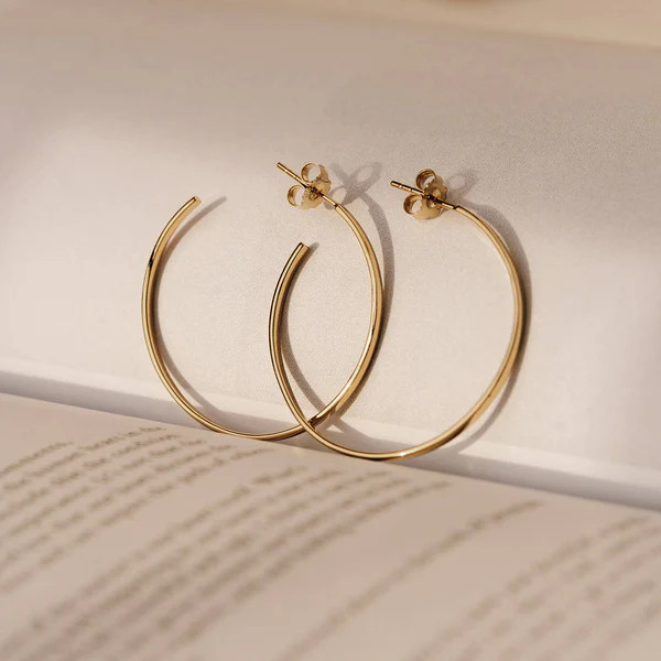 Large Hoop Earrings - Britt | Linjer