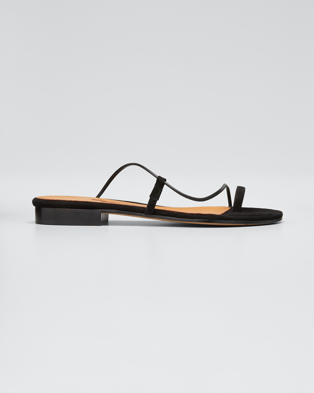Susan Toe-Ring Leather Slide Sandals | Bergdorf Goodman