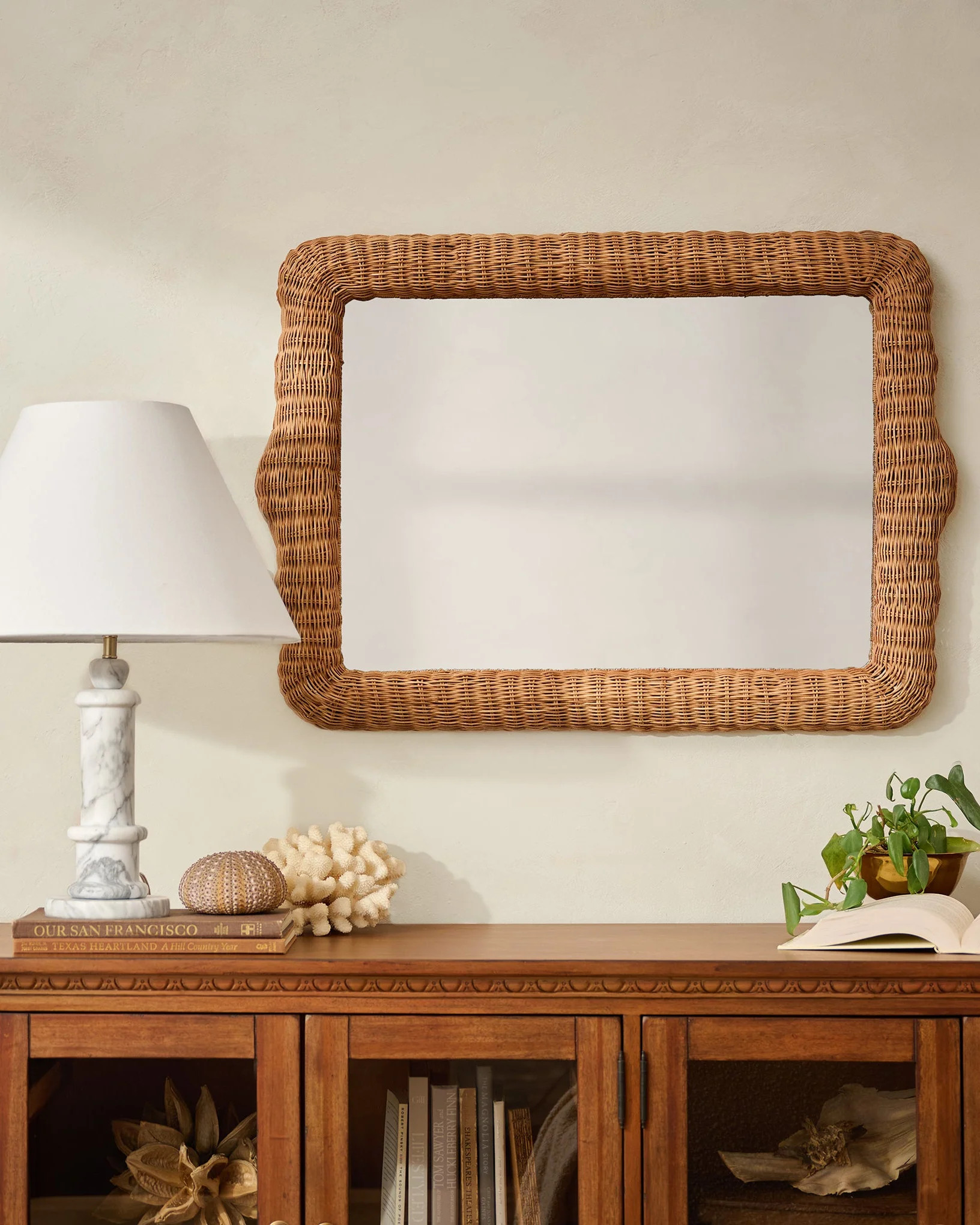 Robin Woven Rattan Mirror | Magnolia