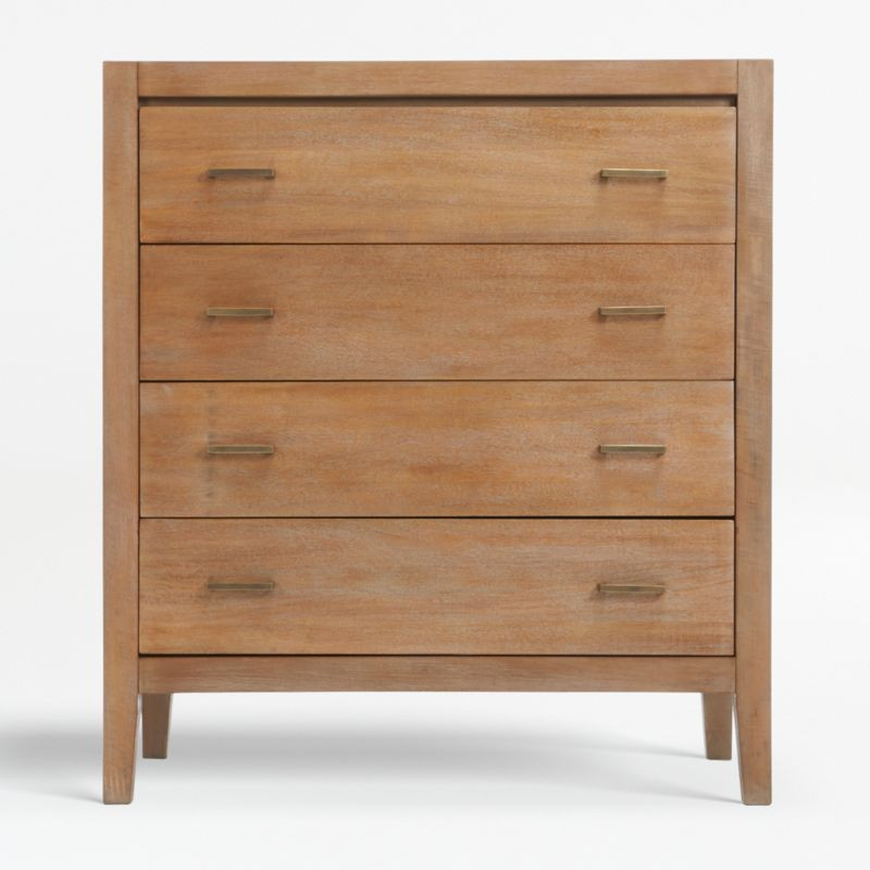 Dawson Grey Wash 4-Drawer Chest + Reviews | Crate and Barrel | Crate & Barrel