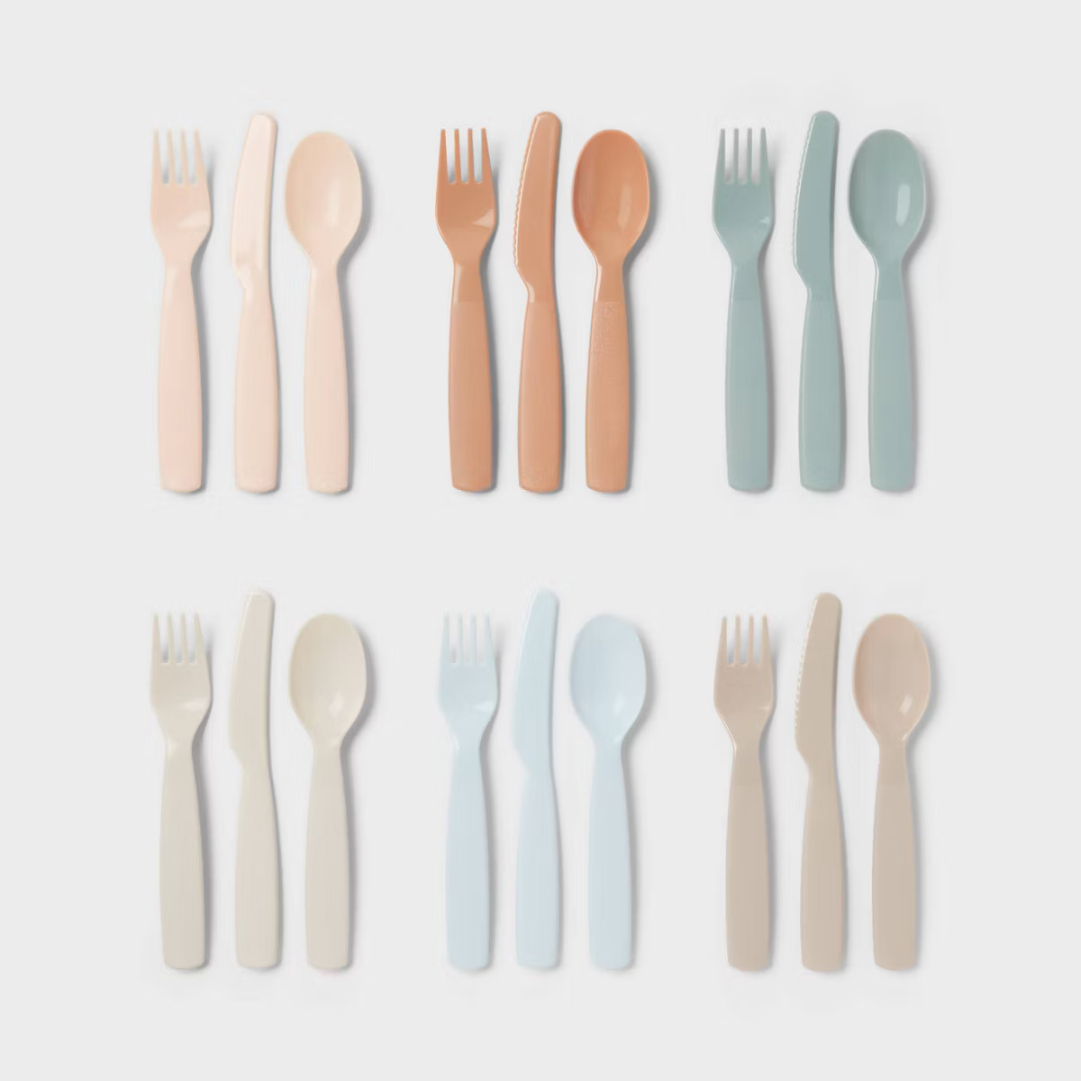 Kids' 18pc Plastic Flatware set - Pillowfort™ | Target
