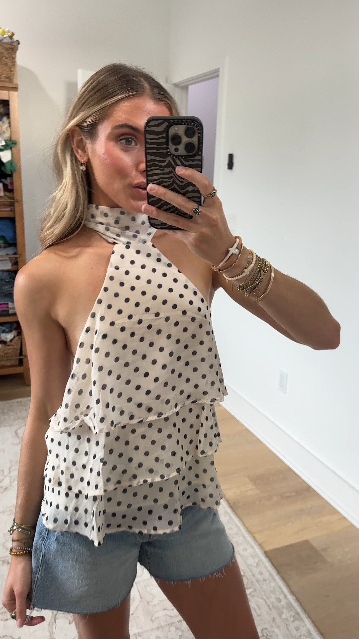 Amazon size small Chevara Women’s Polka Dot Halter Top Bow Tie Neck Sleeveless Chiffon Blouse Summer Casual Tiered Tank Tops

#LTKootd #LTKSaleAlert #LTKSeasonal
