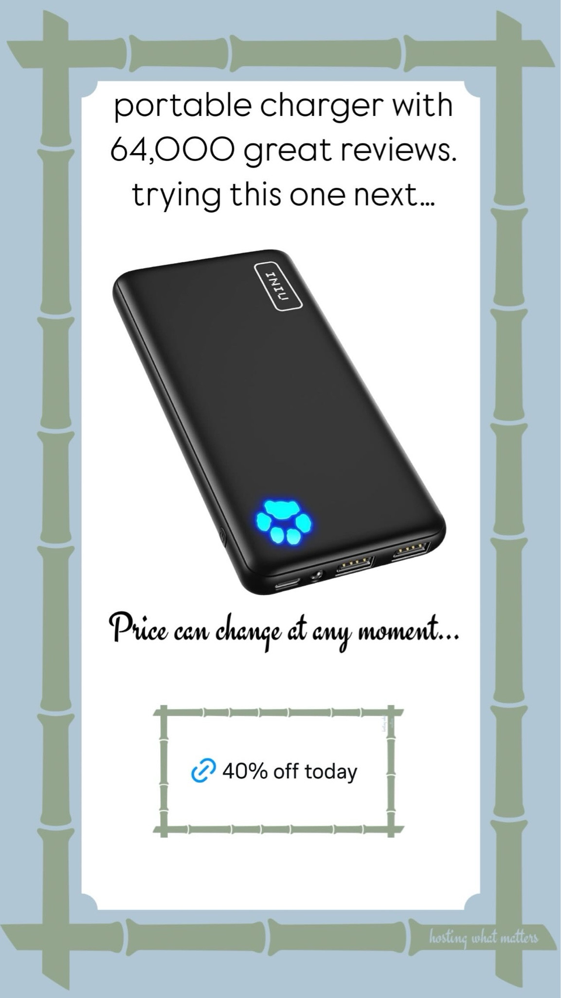 The best portable charger-64,000 reviews!



#LTKSaleAlert #LTKGiftGuide #LTKxPrimeDay