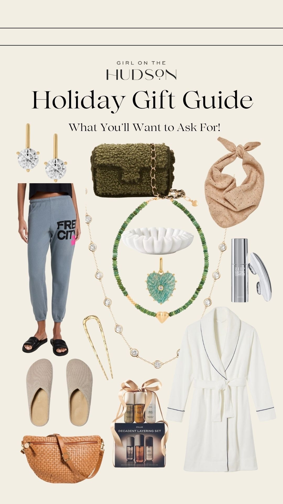 Gift ideas that you’ll want to add to your wish list!! All of my favorite fashion, beauty, jewelry and home products that I’ve picked up this year.

The coziest sweatpants, the coolest bandana scarf, the jewelry I never take off, Dorsey earrings, the prettiest handbag, cozy washable clogs, my favorite robe and the skincare tool that I swear by!! 

#LTKStyleTip #LTKGiftGuide #LTKBeauty