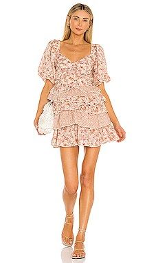 Tularosa Shaylee Dress in Dried Rose Floral from Revolve.com | Revolve Clothing (Global)