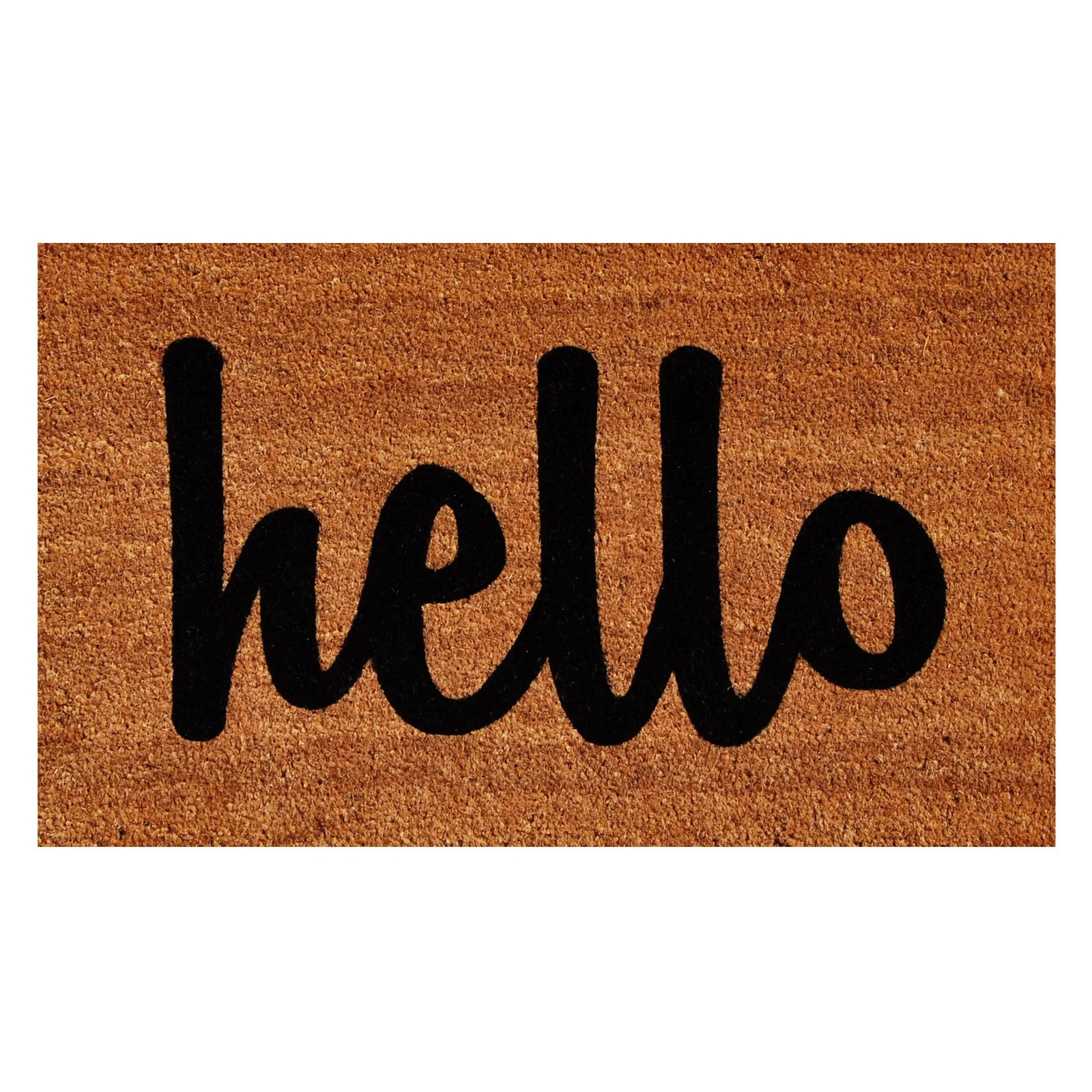 Calloway Mills Hello Outdoor Doormat Black/Natural Script 24" x 36" | Walmart (US)