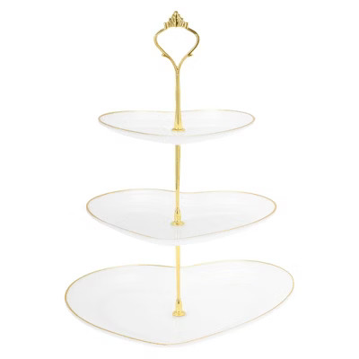 Unique Bargains Halloween Christmas Heart-shaped 3-Layer Cake Display Holder with Tiered Serving ... | Target