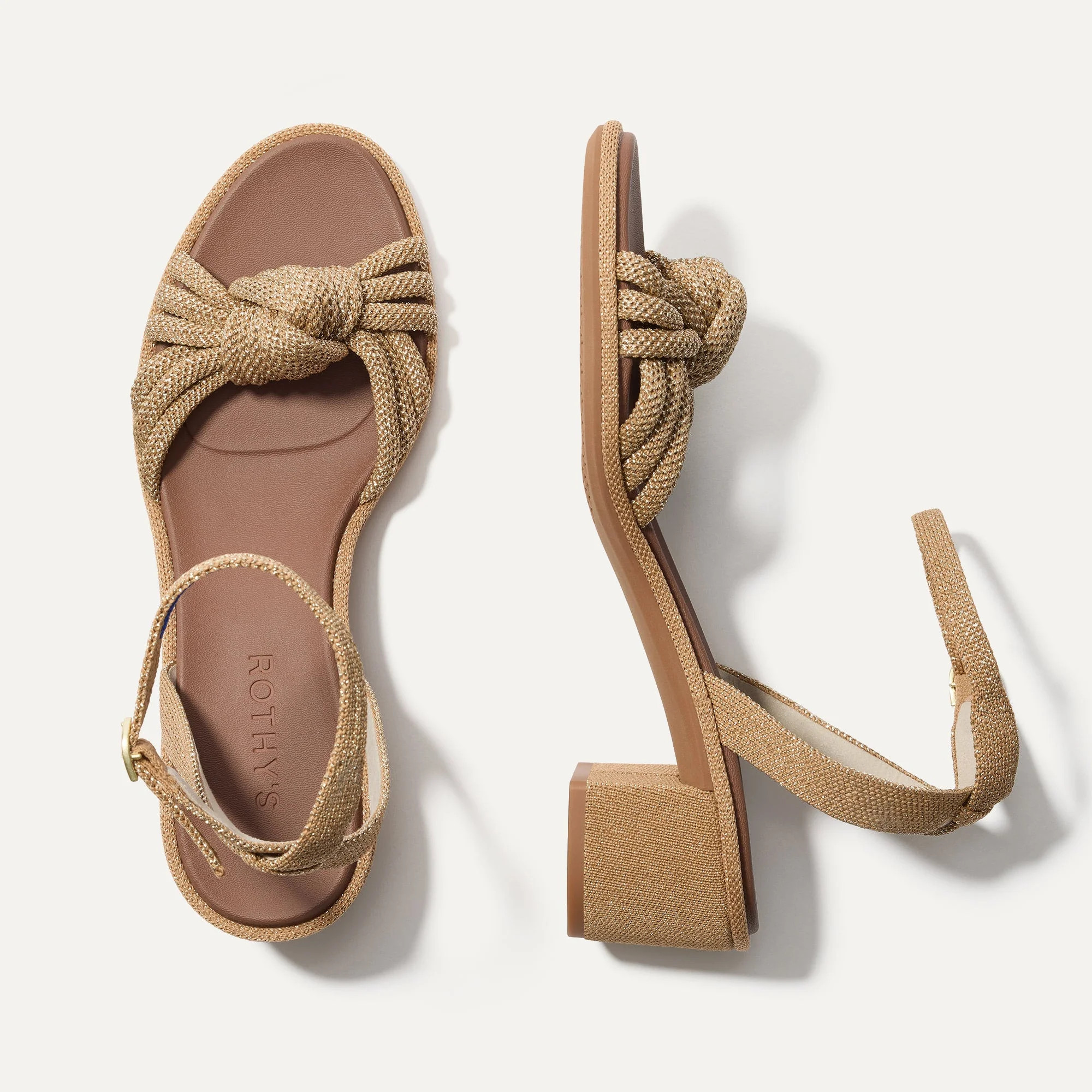 The Knot Sandal in Golden Sun | Women's Sandals | Rothy's | Rothy's