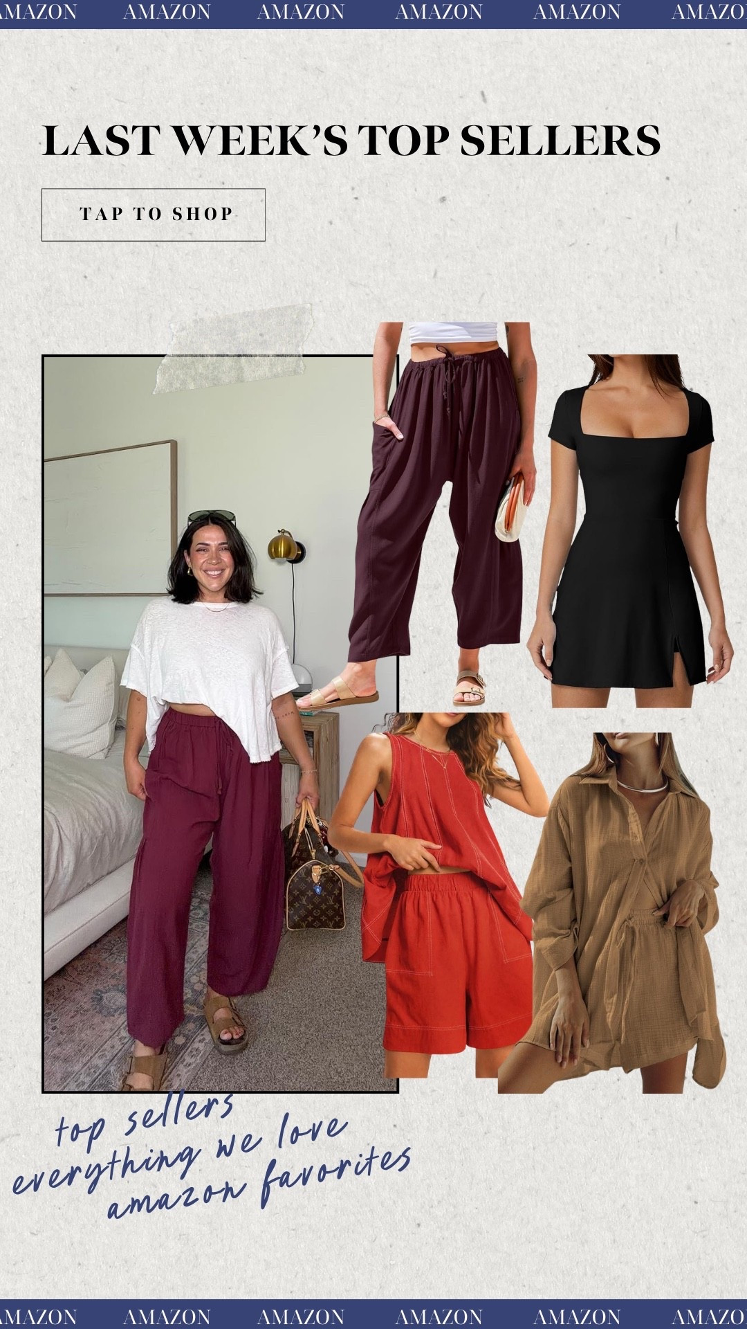 Last weeks top Amazon sellers! Tarse linen pants in plum, FP inspired two piece set, tennis dress & guazy set!

#LTKootd #LTKSeasonal #LTKMidsize