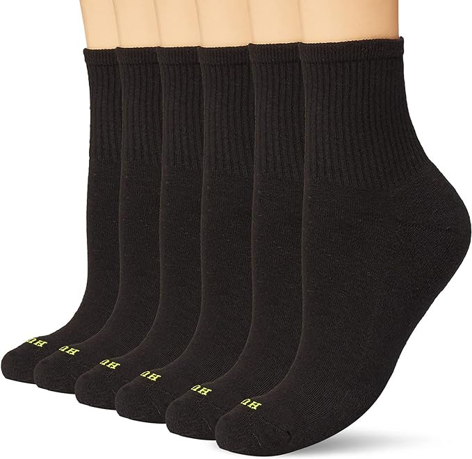 HUE Women's Mini Crew Sock 6 Pair Pack | Amazon (US)