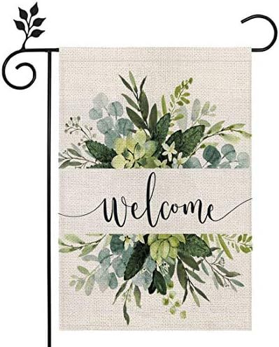 CROWNED BEAUTY Spring Floral Welcome Garden Flag 12×18 Inch Small Vertical Double Sided Seasonal... | Amazon (US)