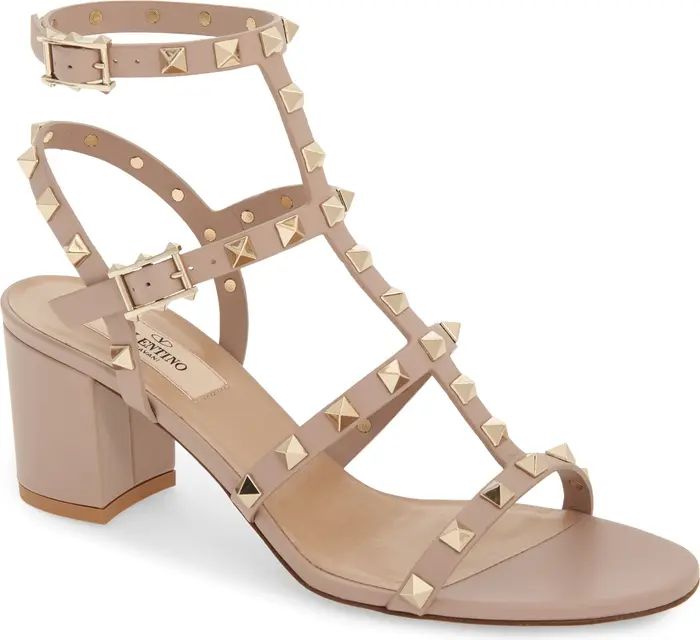 Valentino Garavani Rockstud Block Heel Sandal | Nordstrom | Nordstrom