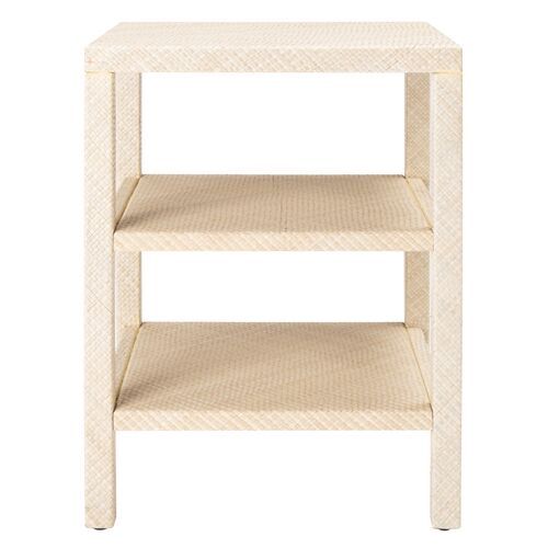 Dalit Raffia Accent Table, Light Natural | One Kings Lane