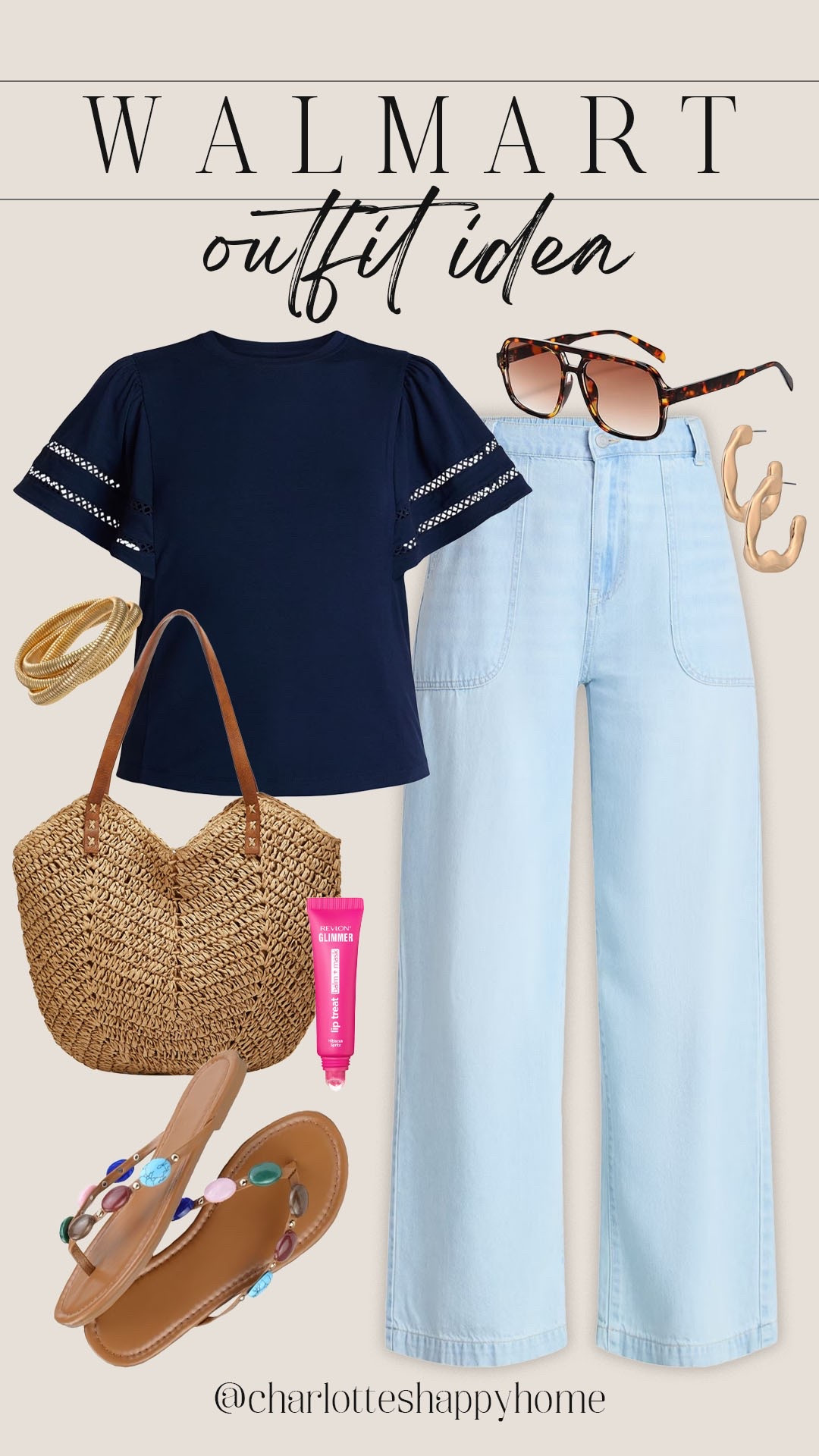 Cute summer outfit idea from Walmart!

#walmartfinds

Walmart finds. Walmart fashion. Walmart new arrivals. Walmart wide leg jeans. Walmart straw bag. Walmart summer outfit idea.

#LTKootd #LTKSeasonal #LTKgrwm