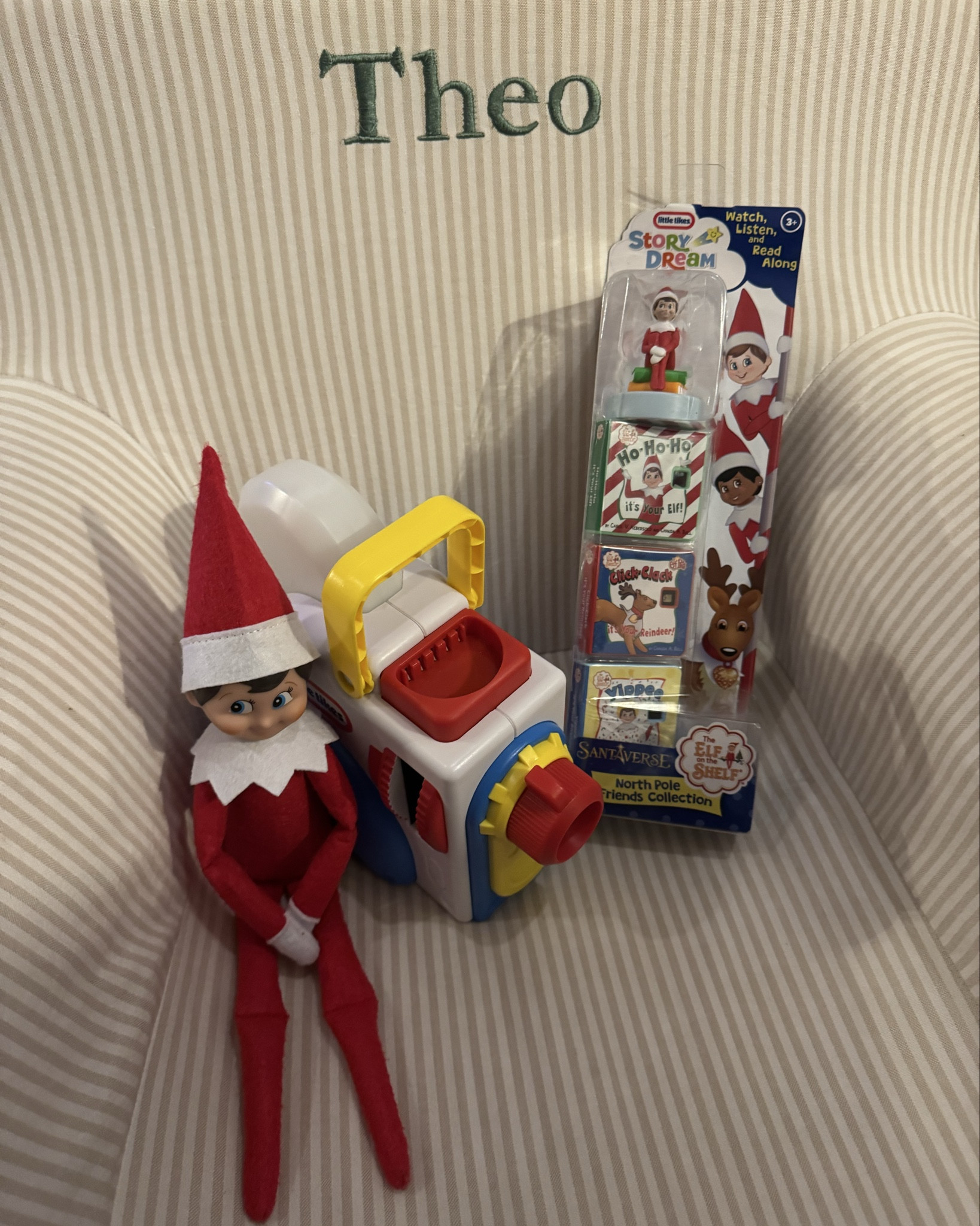 We love our Little Tikes Story Dream Machine and this Elf on the Shelf collection was the perfect addition for our elf to bring tonight #elfontheshelf #toddlergifts 

#LTKKids #LTKHoliday #LTKBaby