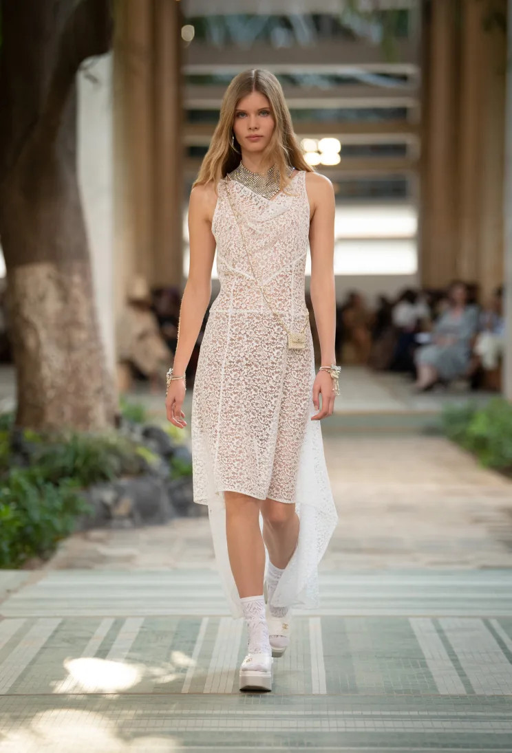 Dress - Lace, white — Fashion | CHANEL | Chanel, Inc. (US)