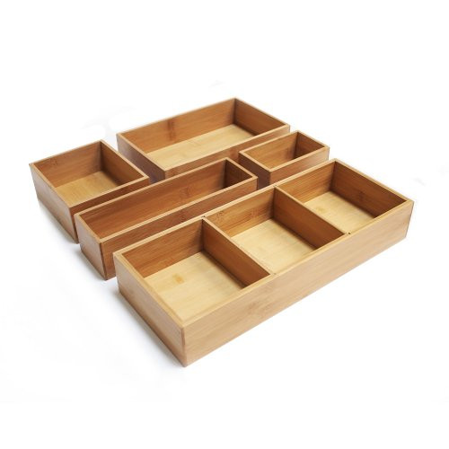 Seville Classics Bamboo Drawer Organizer Boxes | Amazon (CA)