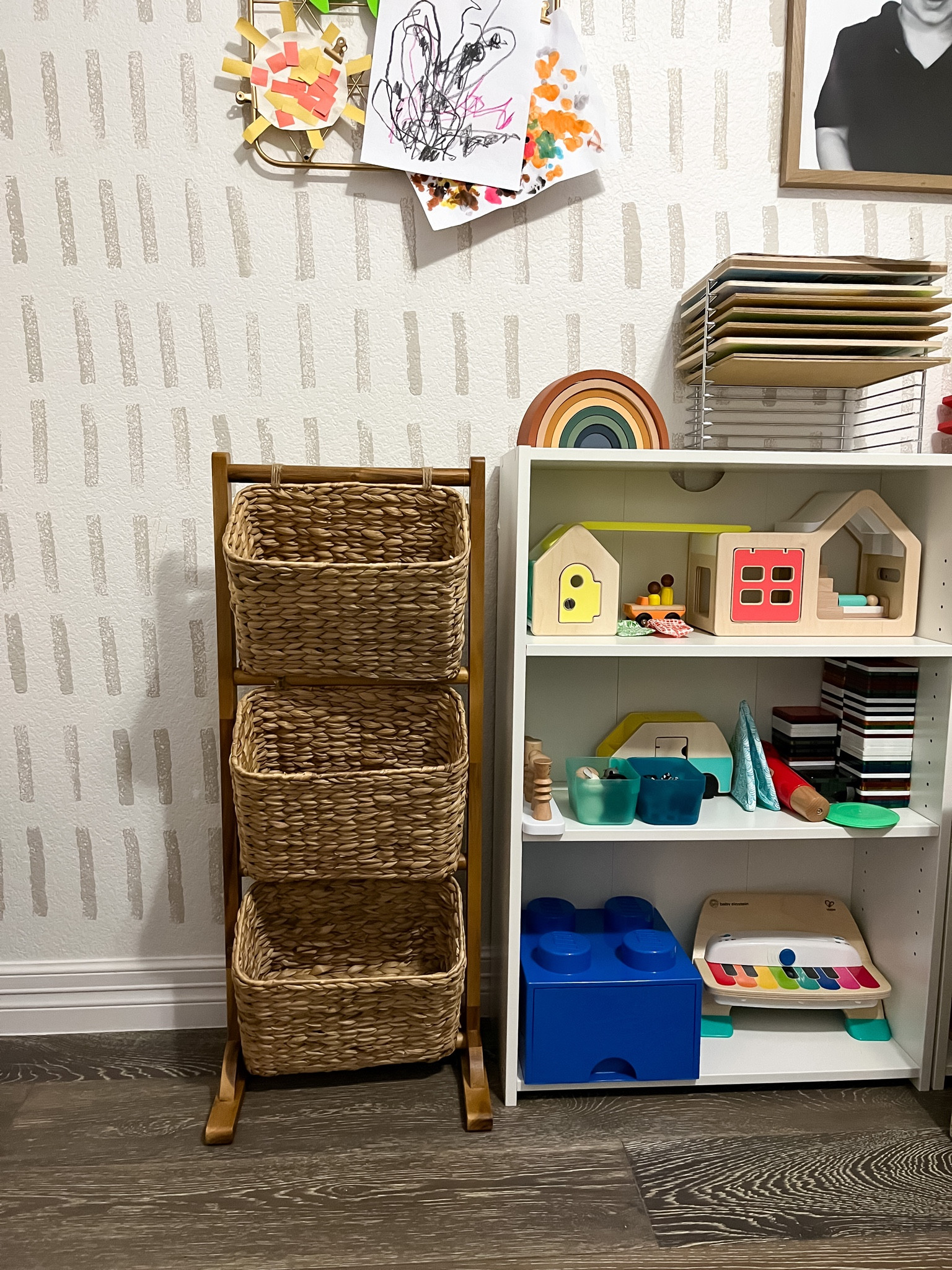 Toy organization
Playroom storage
Woven hanging baskets 

#LTKkids #LTKhome #LTKfamily