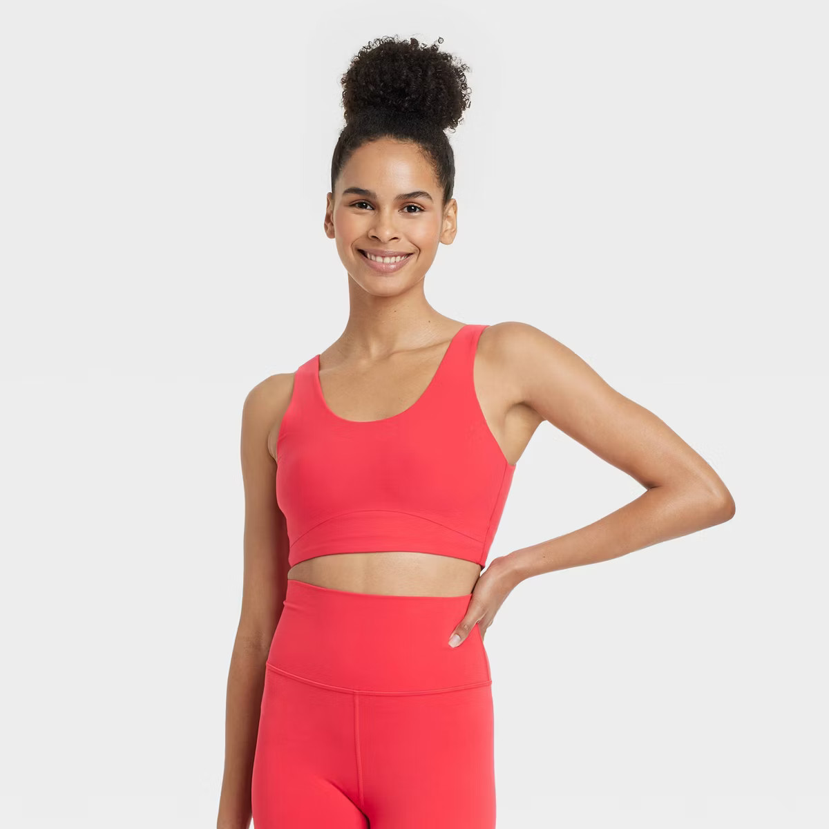 Women's Everyday Soft Medium Support Longline Sports Bra - All In Motion™ | Target