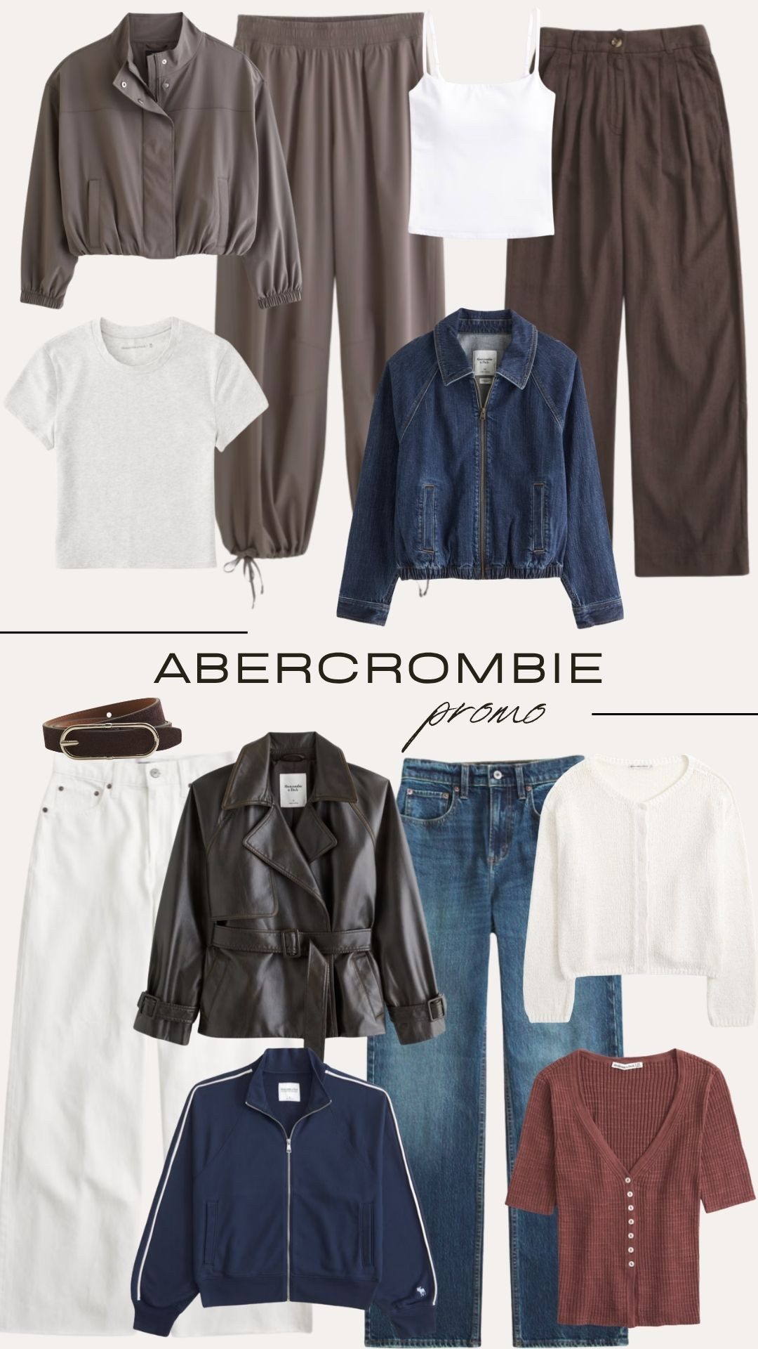 Spring Pieces I am loving from the A&F promo this weekend! 🤎 They currently have 20-40% off everything plus use code: AFxLTK for an extra 15% off  

Wardrobe Staples, Spring Style, Spring Fashion, Spring Outfit, Denim, Bomber Jacket, Co-ord Set, Mums on the Go, Knitwear, Neutral Style  

 #LTKuk #LTKspring #LTKeurope