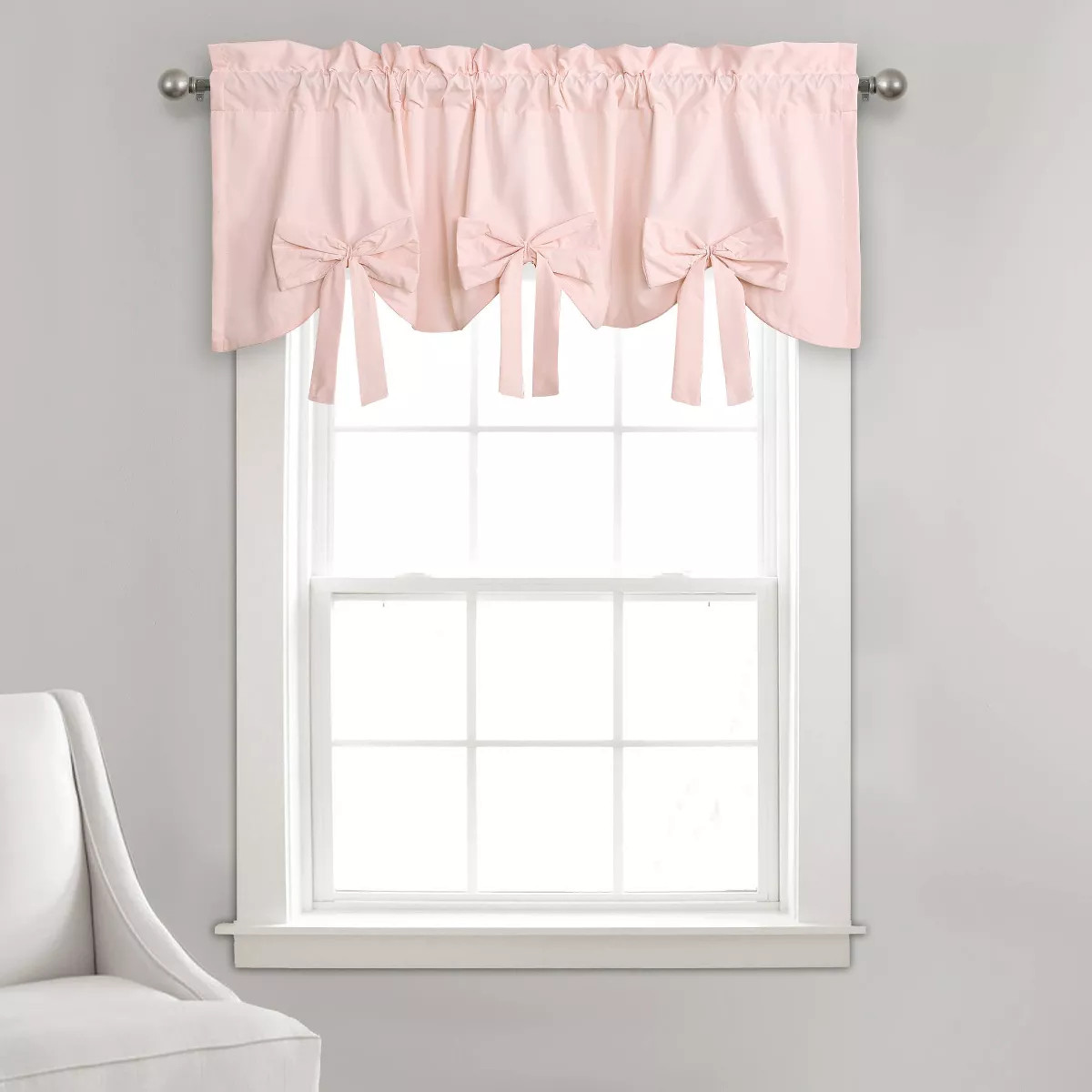 18"x52" Melody Bow Valance Blush - Lush Décor | Target