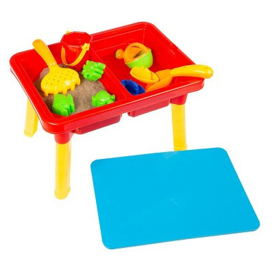Toy Time Kids' Water and Sand Sensory Table With Lid and Toys - 17.5" x 11" | Target