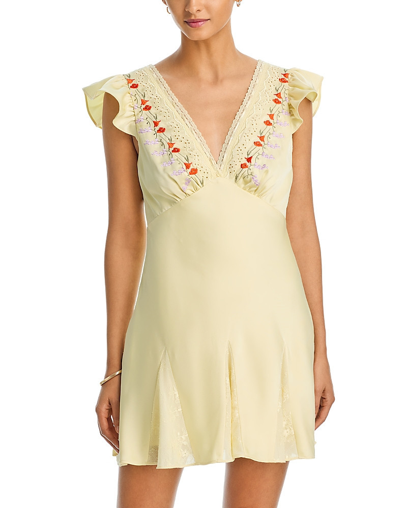Aqua Lace And Embroidery Trim Dress - Exclusive | Bloomingdale's (US)