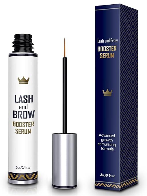 Natural Lash Growth Serum - USA Made Eyebrow Growth Enhancer - Eyelash Booster to Grow Longer Eye... | Amazon (US)
