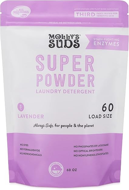 Molly's Suds Super Powder Detergent | Natural Extra Strength Laundry Soap, Stain Fighting & Safe ... | Amazon (CA)