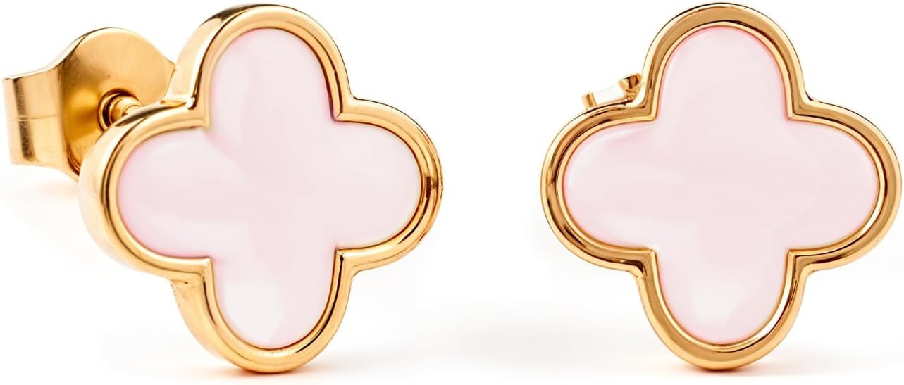 HighSpark Clover Earrings for Women | Four Leaf Stud Earrings for Women | Lovely Gift | Amazon (US)