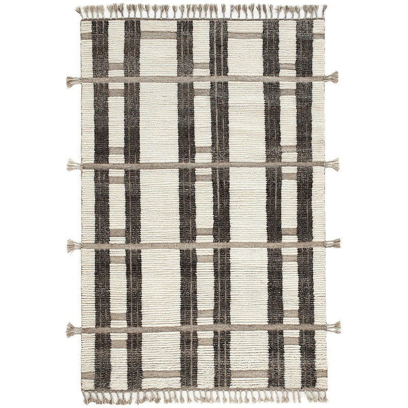 Everett Ivory/Grey Hand Knotted Wool Rug | Annie Selke