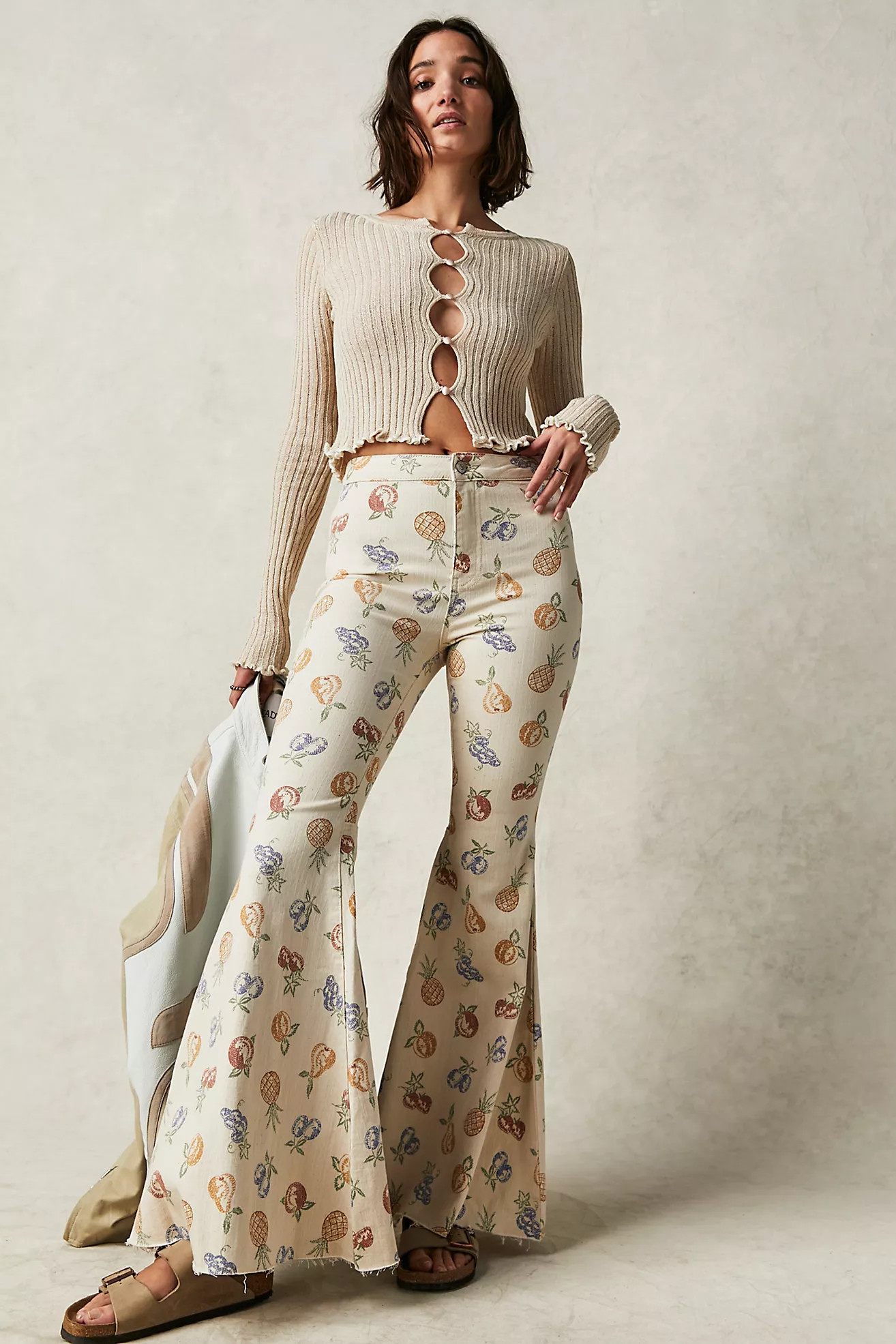 We The Free Just Float On Printed Flare Jeans | Free People (Global - UK&FR Excluded)