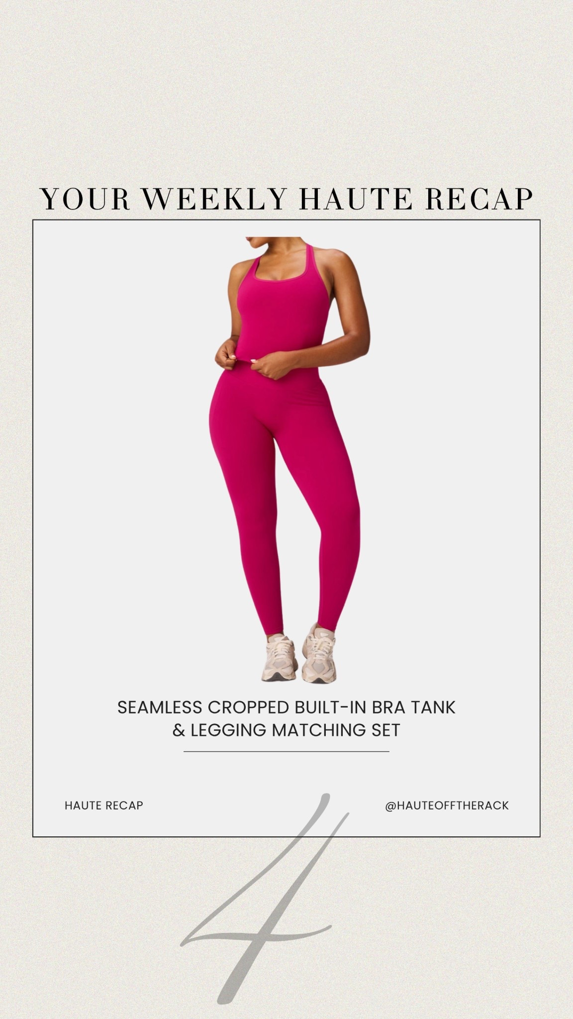ICYMI sharing a few things you might have missed last week!

#matchingset #workoutset #leggings #sportsbra 




#LTKActive #LTKfitnessgoals #LTKSeasonal