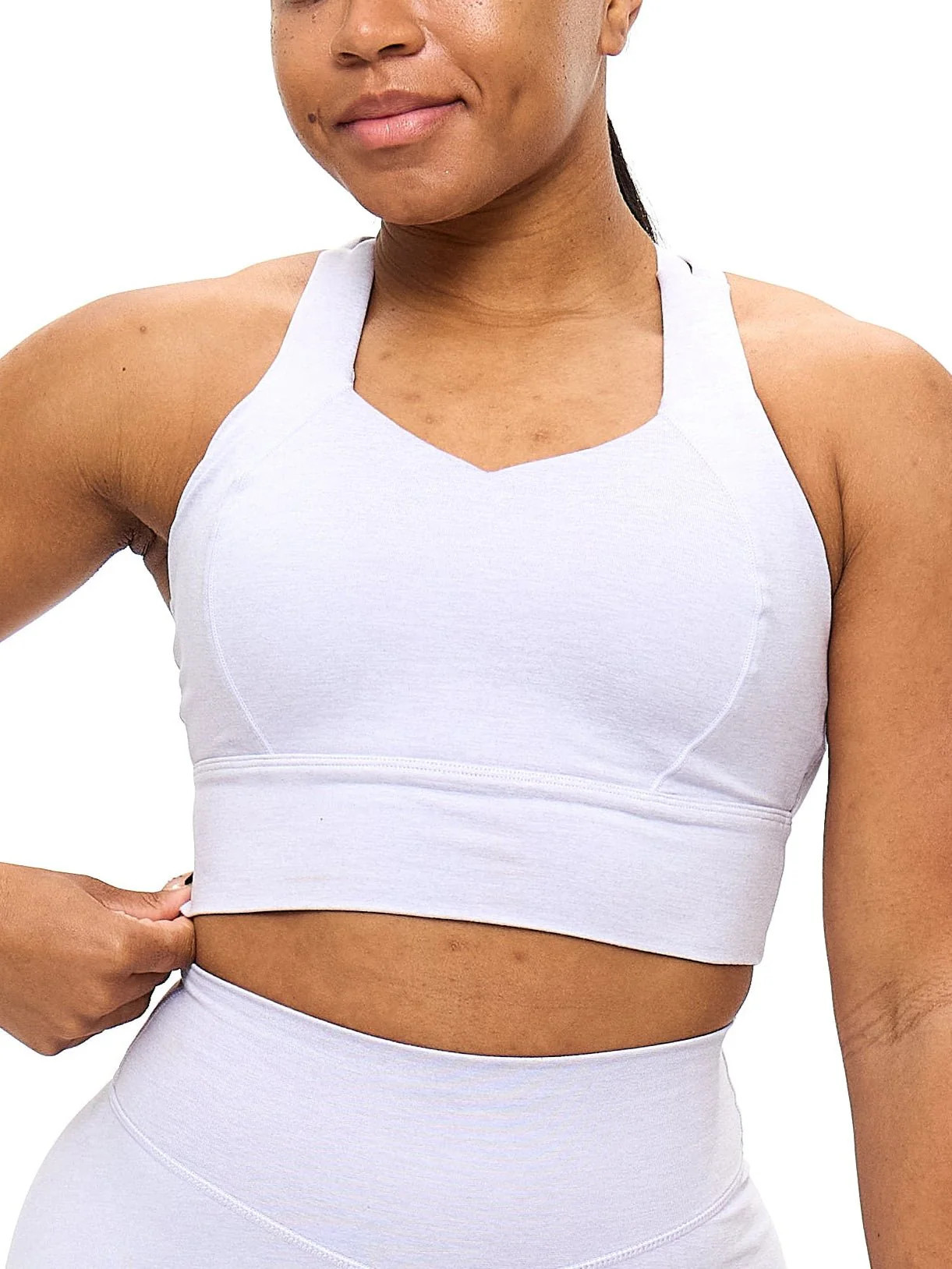 Twilight Dream Heather Sports Bra - Heather Lavender XXS | Buffbunny