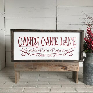 Candy Cane Lane, Farmhouse Sign, Holiday Wood Sign, Christmas Home Decor | Michaels Stores