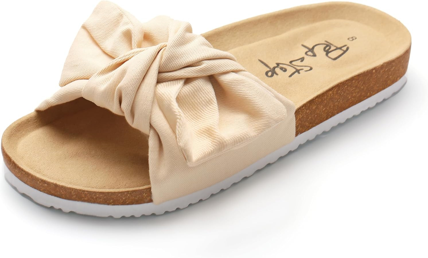 Slide Sandals for Women or Ladies Dressy Summer Casual, Cute Bow Tie Knot On Top Strap, Comfy Sli... | Amazon (US)