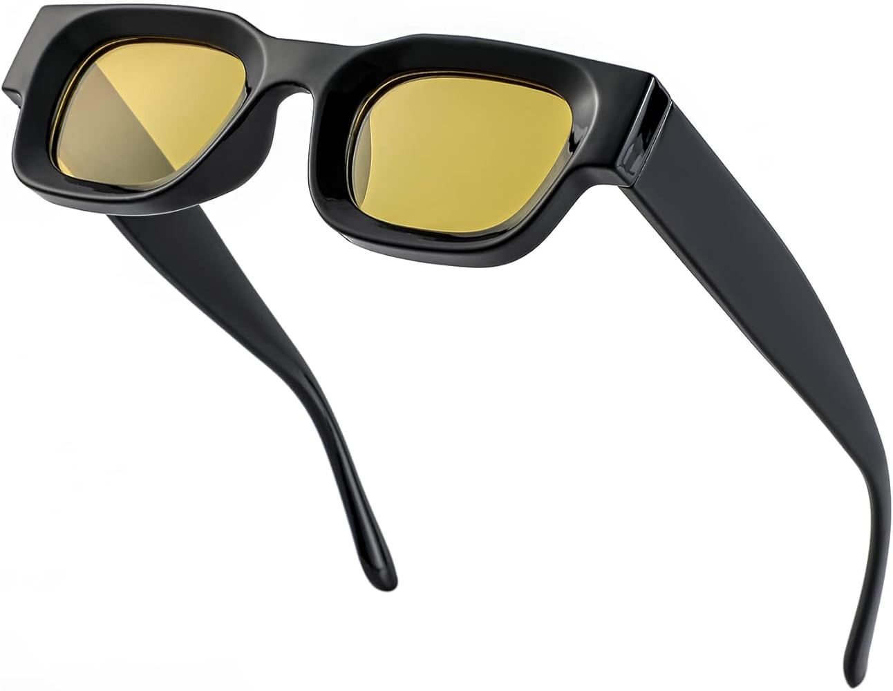 EYLRIM Thick Square Frame Sunglasses for Women Men Chunky Rectangle Polarized Sunglasses UV400 Pr... | Amazon (US)