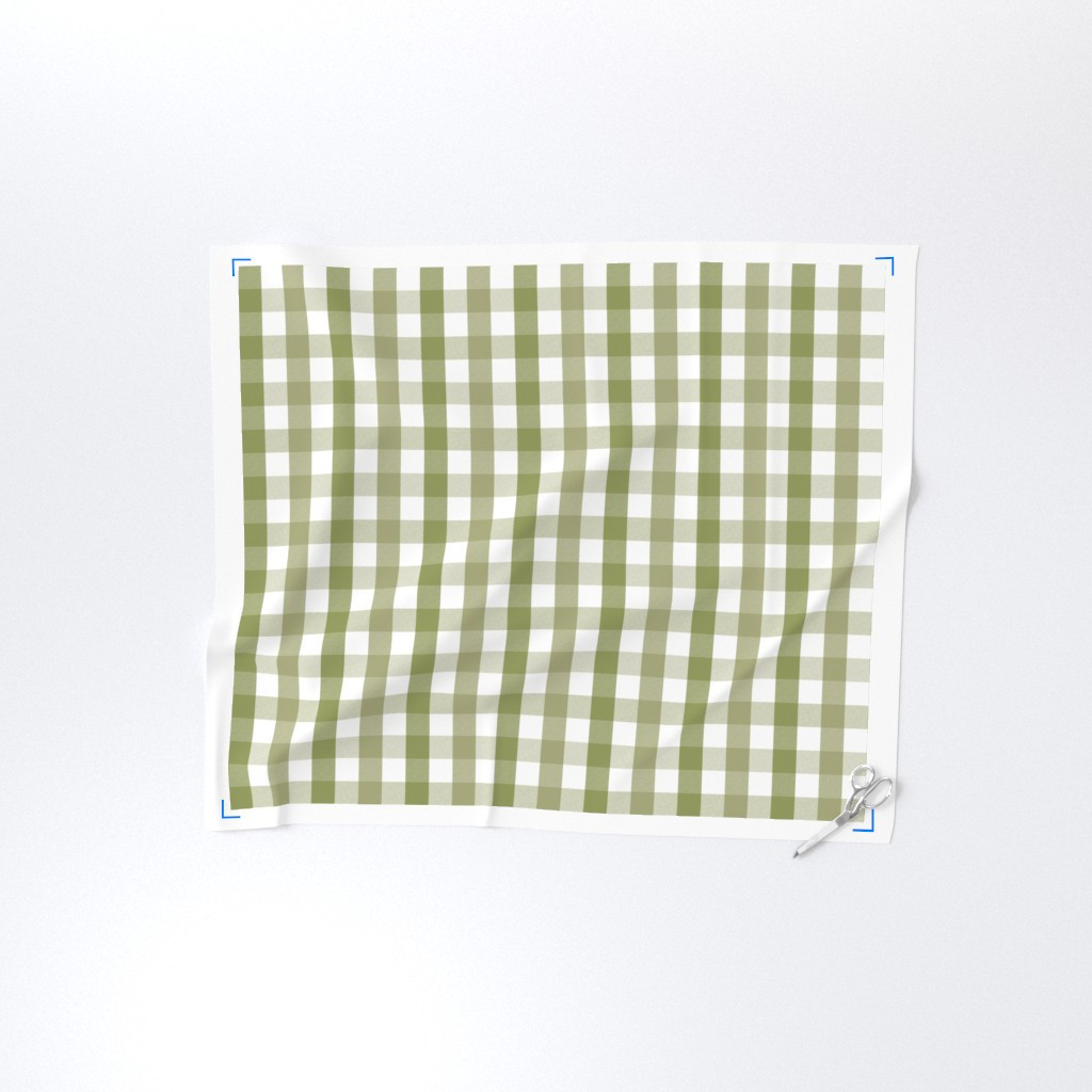 Fabric in Custom Elaine green 1.5" Check | Spoonflower