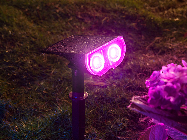 Linkind Smart Solar Spot Lights Outdoor SL5C, Solar Lights Outdoor Spotlight Cool/Warm White/Colo... | Amazon (US)