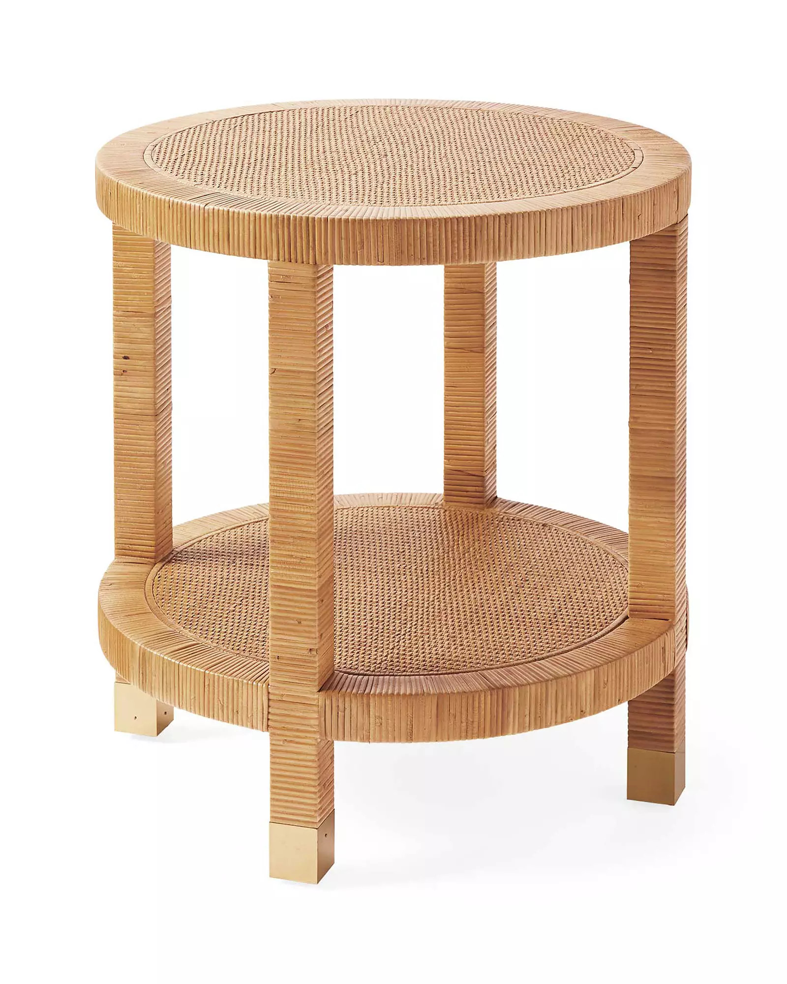 Balboa Rattan Side Table | Serena and Lily