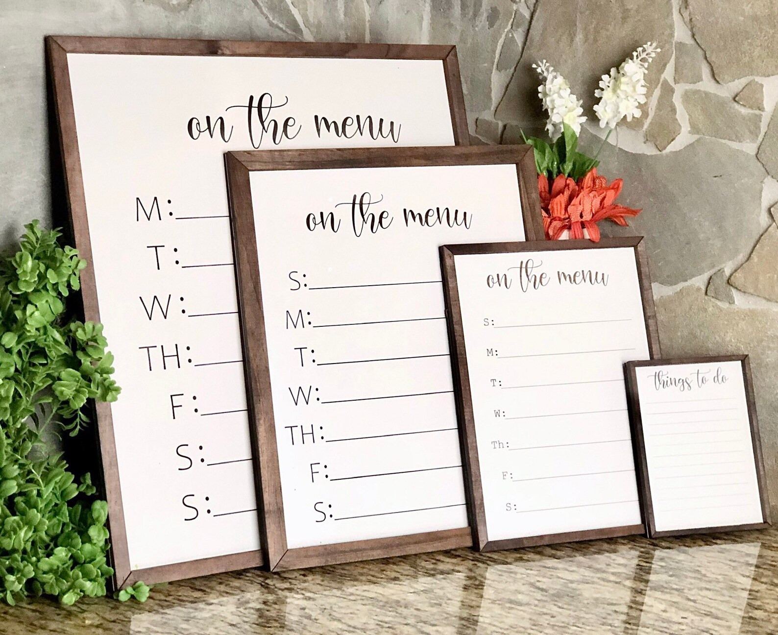 Dry Erase Menu Board  Reusable Weekly Menu Board  Decorative | Etsy | Etsy (US)