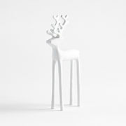 9" White Reindeer Decoration + Reviews | Crate & Barrel | Crate & Barrel