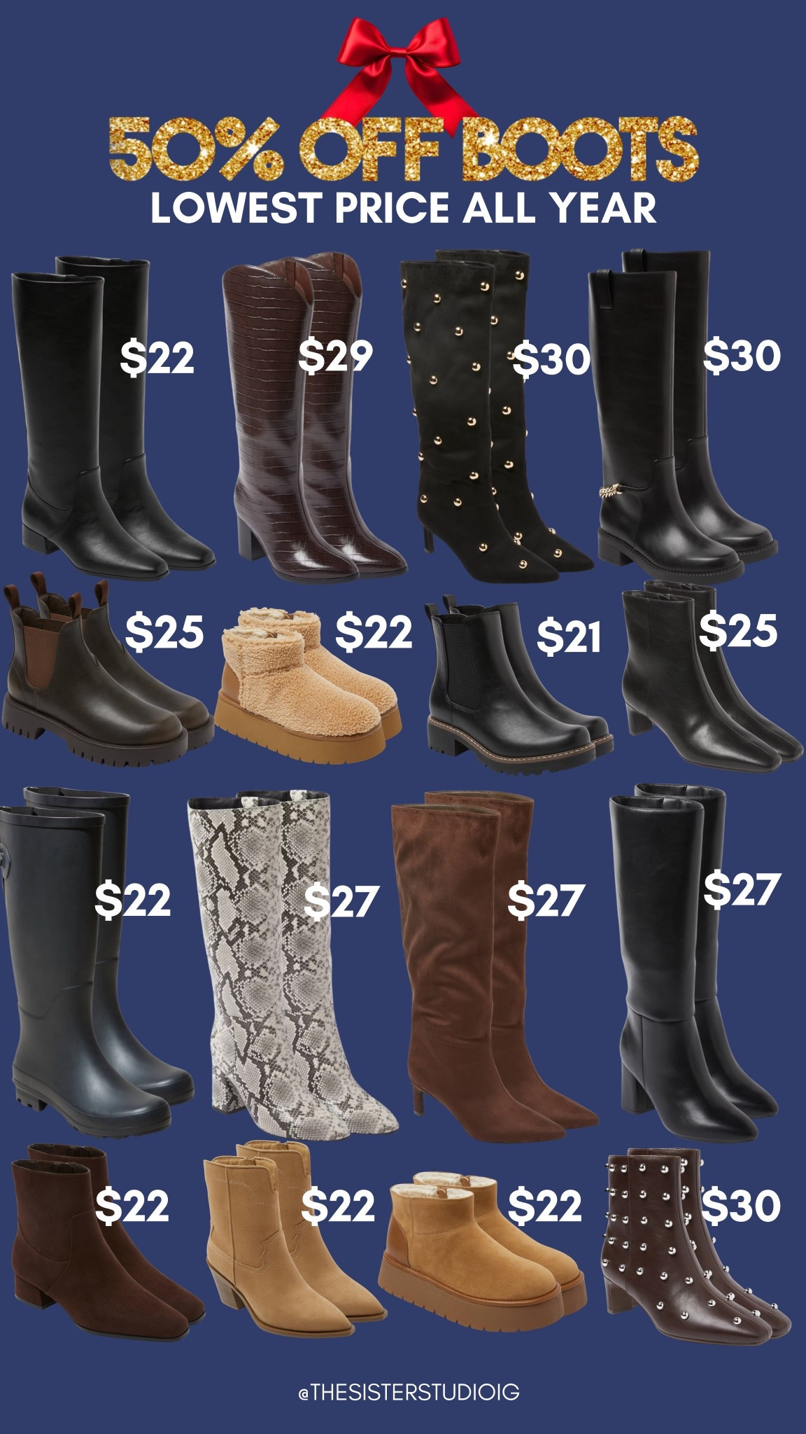 50% off boots for cyber Monday! 🥳🤩🎁

#LTKCyberWeek #LTKGiftGuide #LTKHoliday