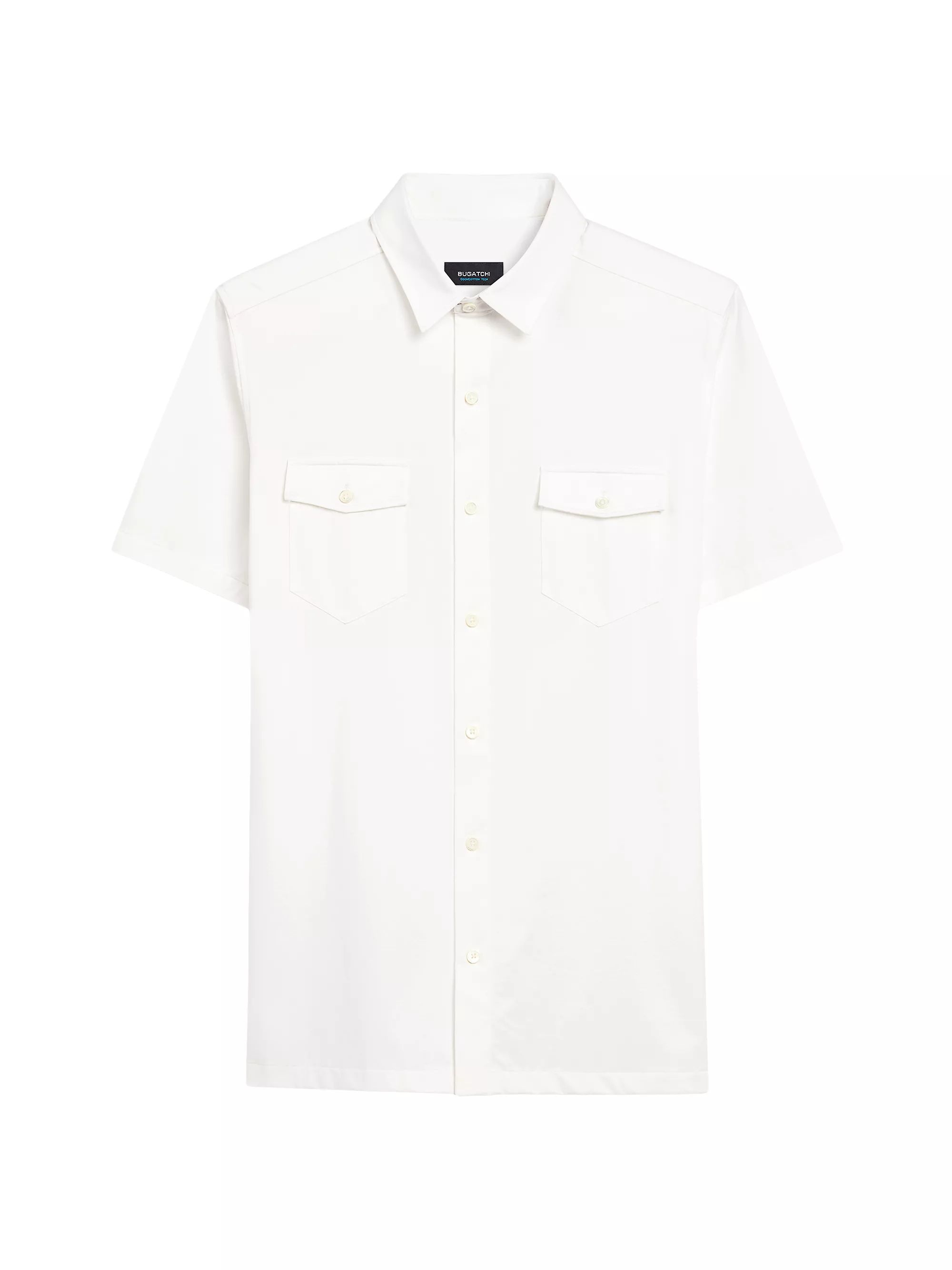 Ooohcotton Peter Stretch-Cotton Short-Sleeve Shirt | Saks Fifth Avenue